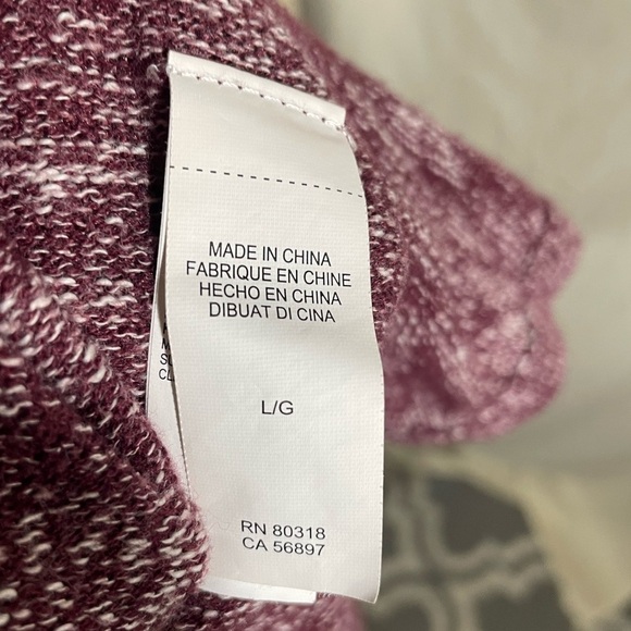 Lucky Brand Women's Marled Drapey Wrap Sweater Cardigan Size Large - Picture 5 of 7